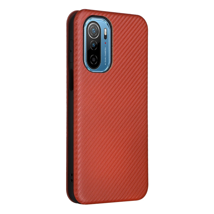 For Ulefone Note 13P Carbon Fiber Texture Horizontal Flip PU Phone Case