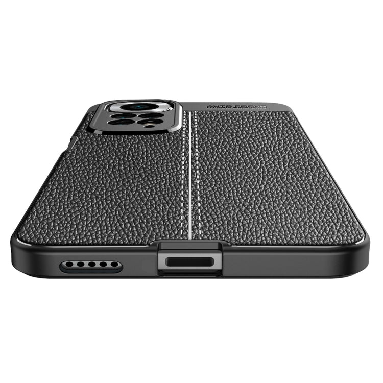 For Redmi Note 11 Pro Overseas Version Litchi Texture TPU Shockproof Phone Case