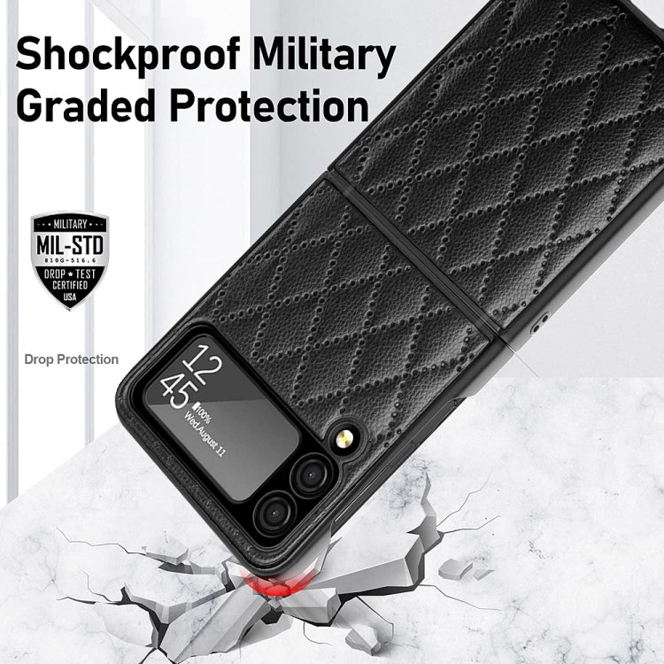 For Samsung Galaxy Z Flip3 5G Rhombus Hinge Phone Case