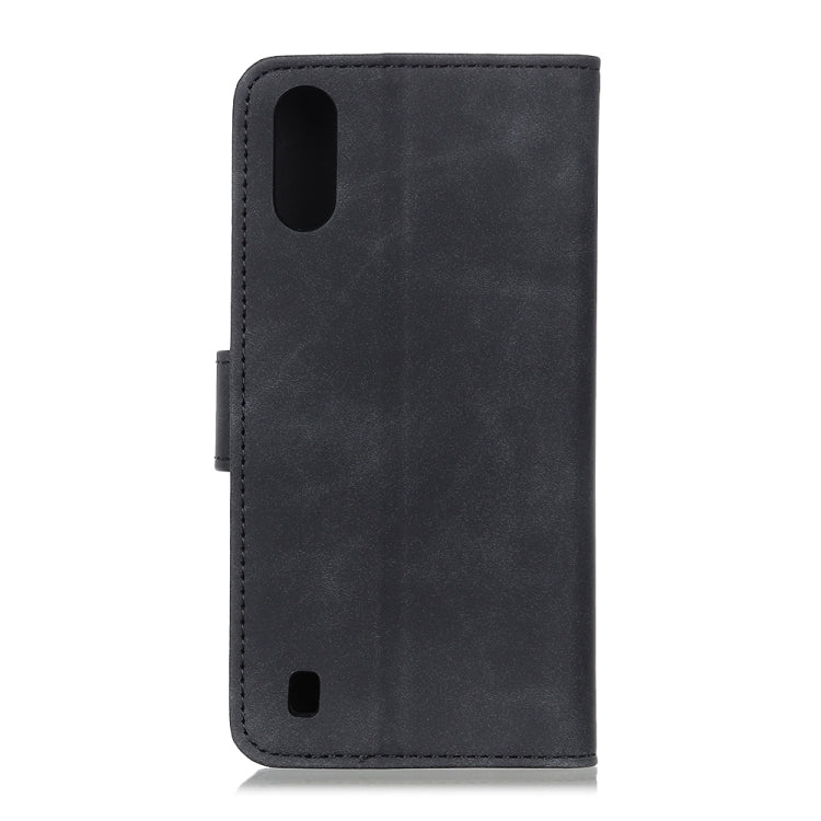 For Galaxy A01 Retro Texture PU + TPU Horizontal Flip Leather Case with Holder & Card Slots & Wallet