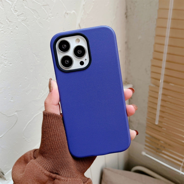For iPhone 13 Solid Color Leather Phone Case