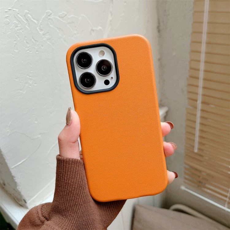 For iPhone 13 Pro Solid Color Leather Phone Case