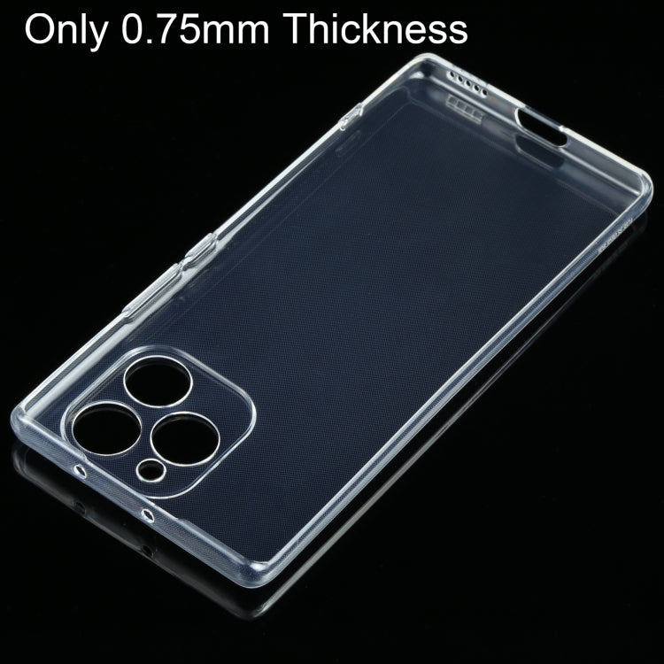 For Honor 60 SE 0.75mm Ultra-thin Transparent TPU Phone Case