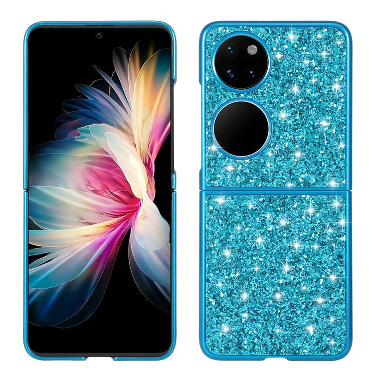 For Huawei P50 Pocket Glitter Powder Shockproof TPU Folding Phone Case