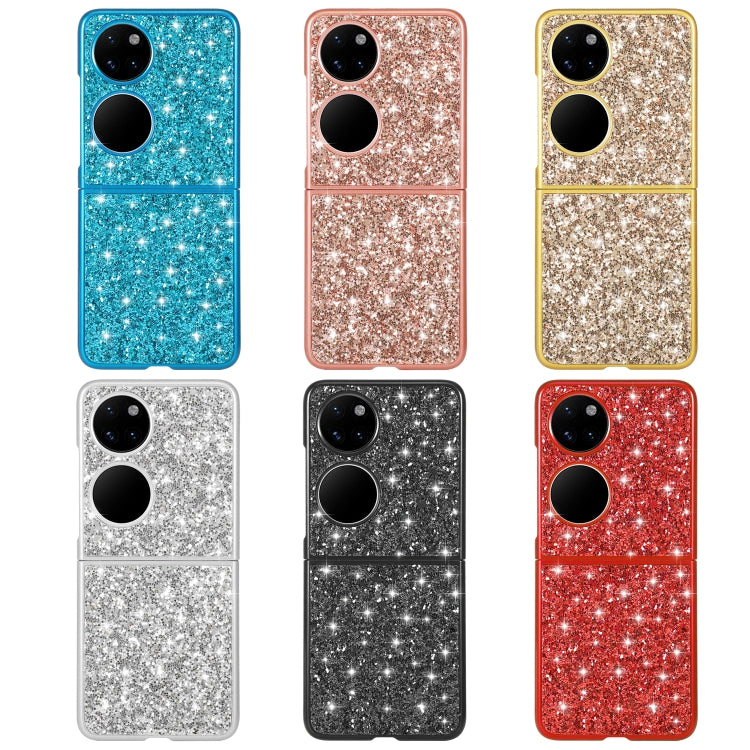 For Huawei P50 Pocket Glitter Powder Shockproof TPU Folding Phone Case
