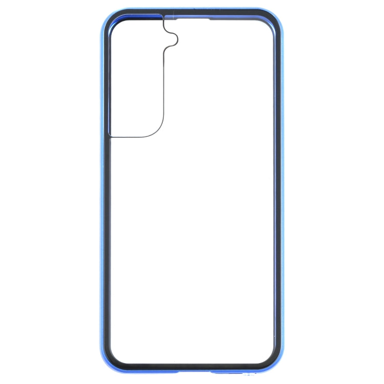 For Samsung Galaxy S21 FE 5G HD Magnetic Metal Tempered Glass Phone Case