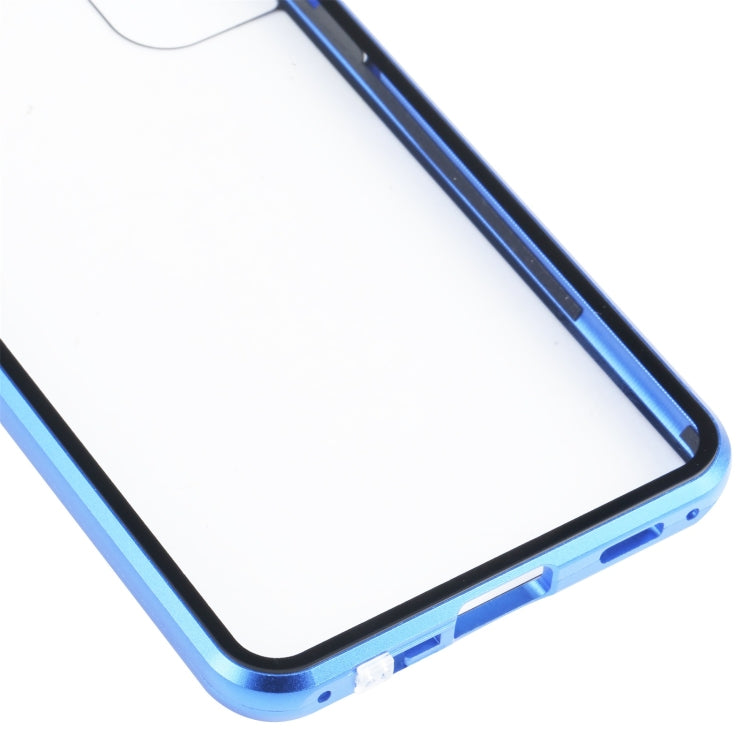 For Samsung Galaxy S21 FE 5G HD Magnetic Metal Tempered Glass Phone Case
