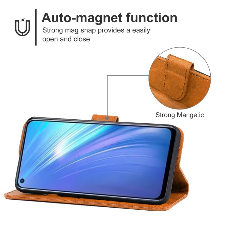 Leather Phone Case For OPPO Realme 6