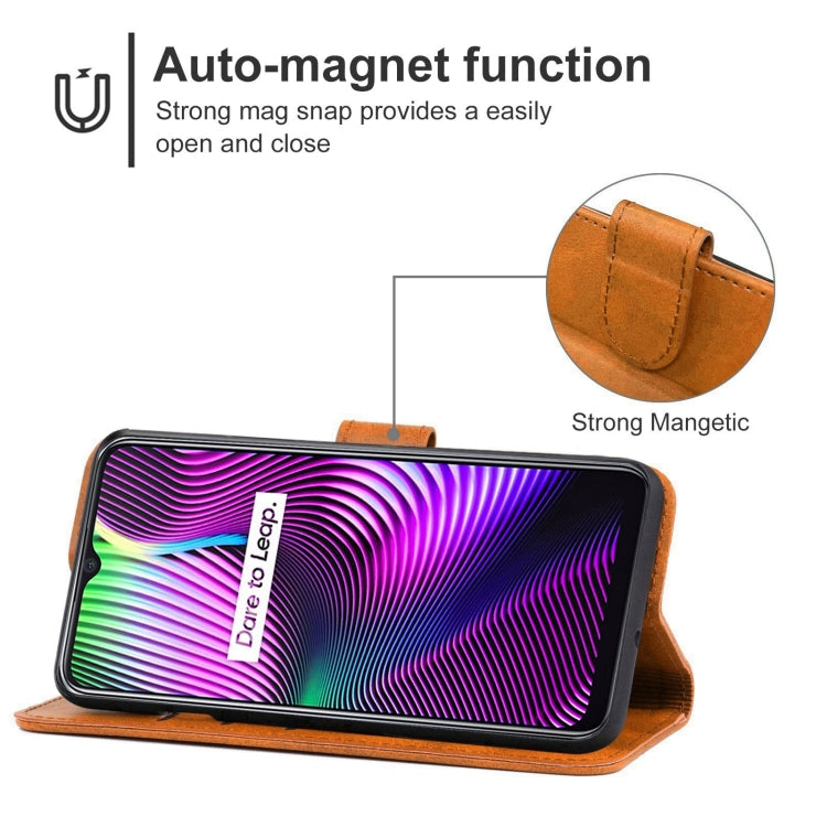 Leather Phone Case For OPPO Realme 7i Global