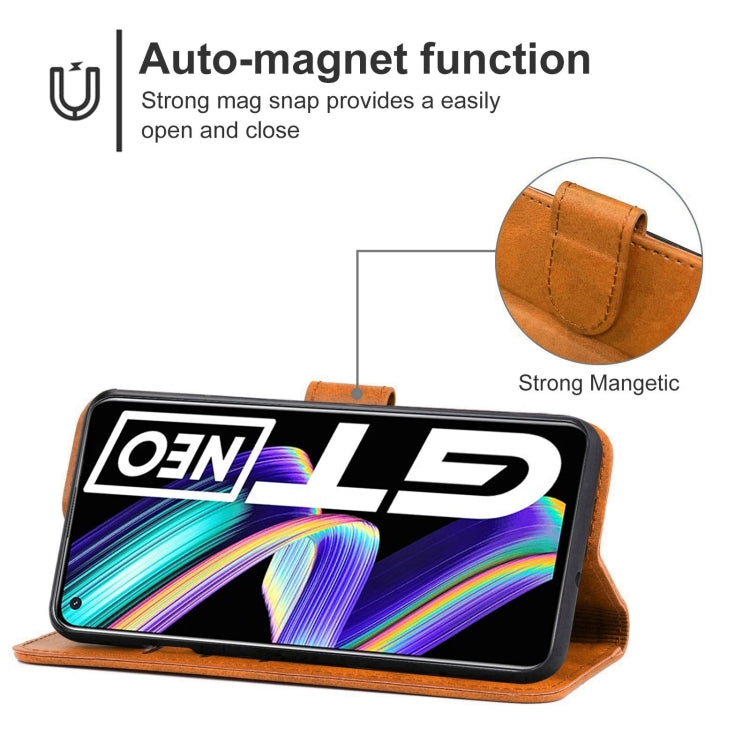 Leather Phone Case For OPPO Realme GT Neo