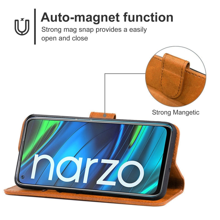Leather Phone Case For OPPO Realme Narzo 20 Pro