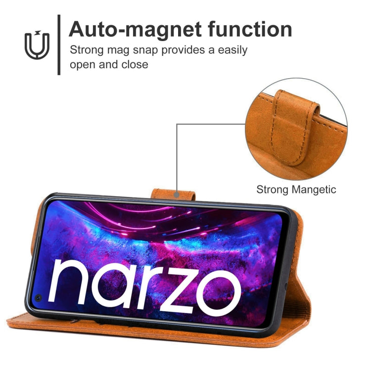 Leather Phone Case For OPPO Realme Narzo 30 Pro