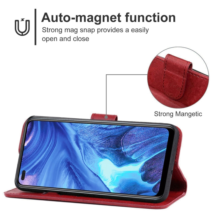 Leather Phone Case For OPPO Reno4