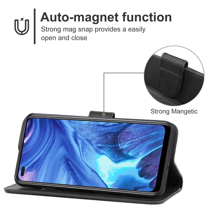 Leather Phone Case For OPPO Reno4