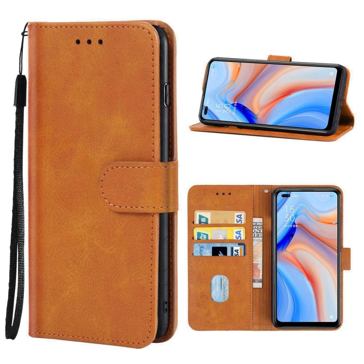 Leather Phone Case For OPPO Reno4 5G