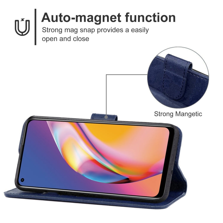 Leather Phone Case For OPPO Reno5 F