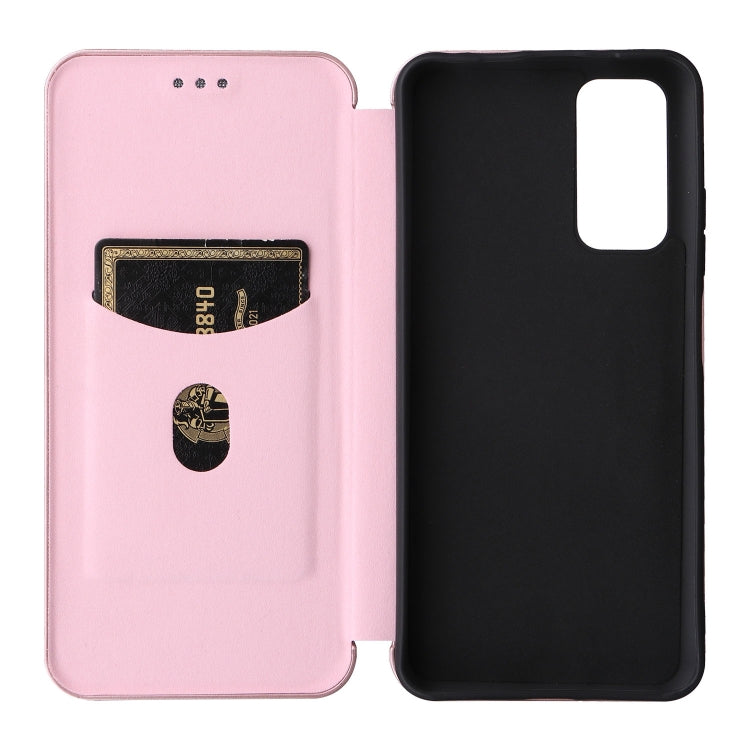 For Xiaomi Redmi Note 11 / Note 11S Global Carbon Fiber Texture Horizontal Flip PU Phone Case