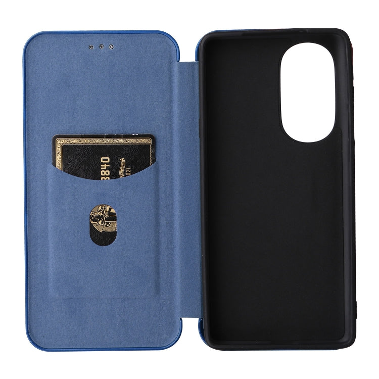 For Motorola Edge X30 Carbon Fiber Texture Horizontal Flip PU Phone Case