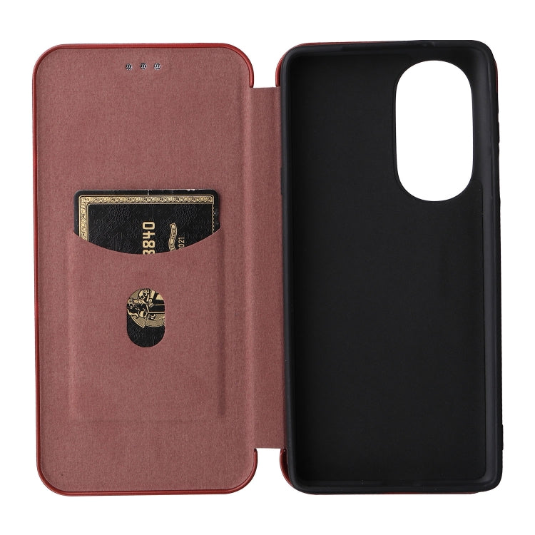 For Motorola Edge X30 Carbon Fiber Texture Horizontal Flip PU Phone Case