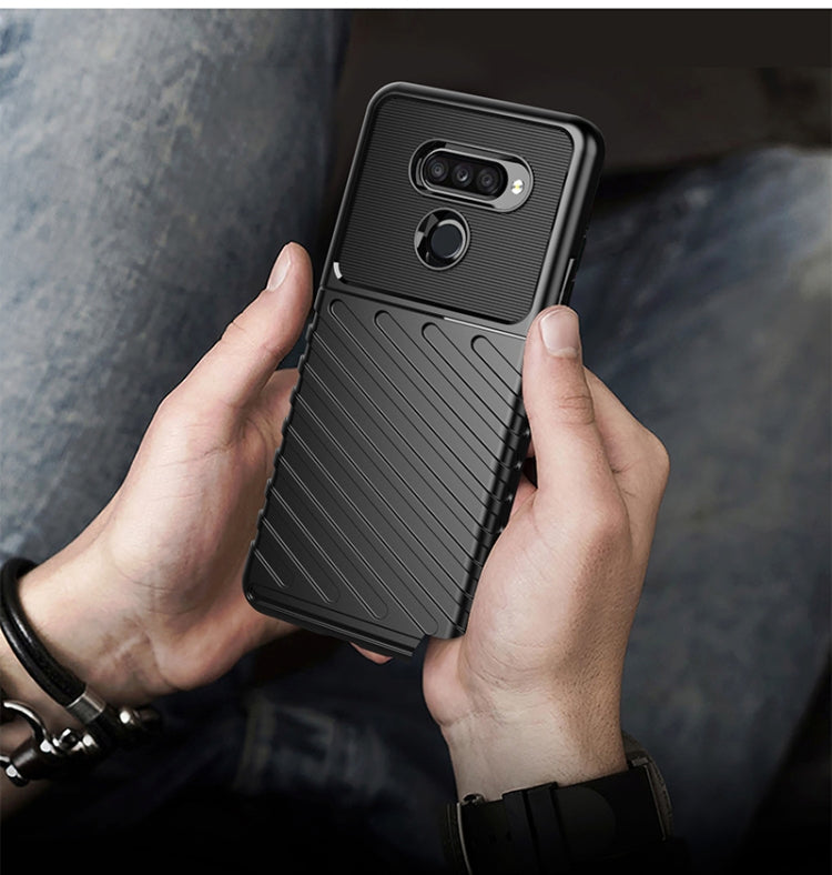 For LG K50s Thunderbolt Shockproof TPU Soft Case