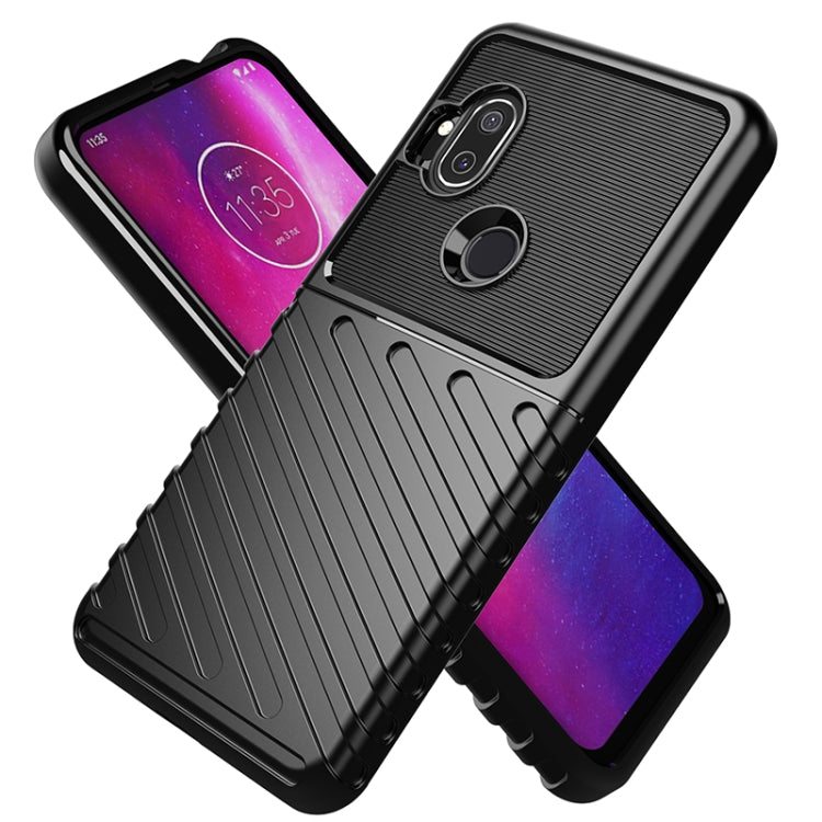 For Motorola One Hyper Thunderbolt Shockproof TPU Soft Case(Black)