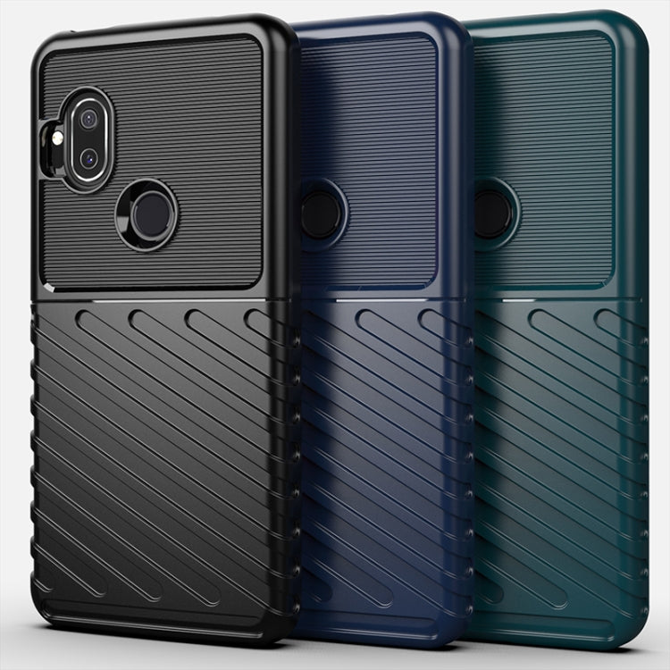 For Motorola One Hyper Thunderbolt Shockproof TPU Soft Case(Black)