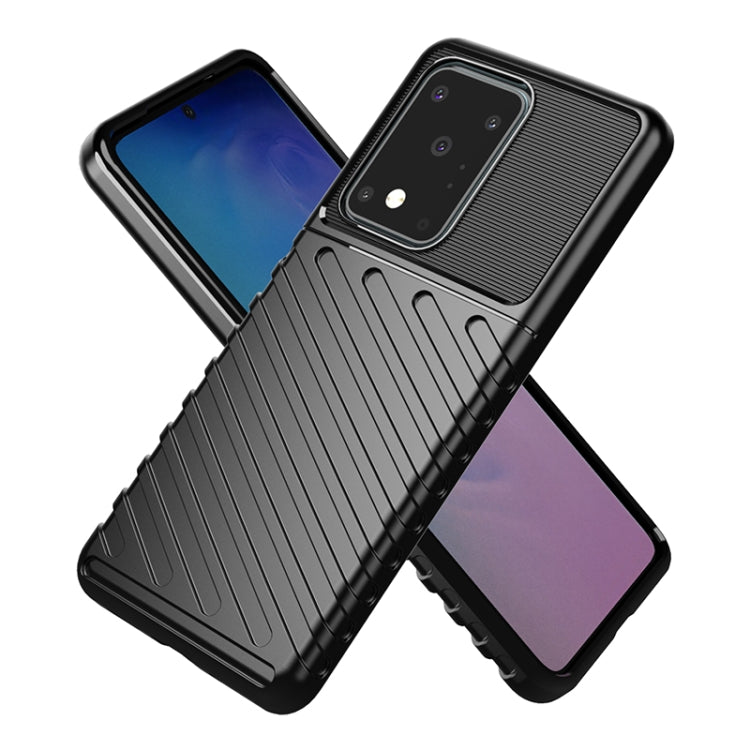 For Galaxy S20 Ultra Thunderbolt Shockproof TPU Soft Case(Black)