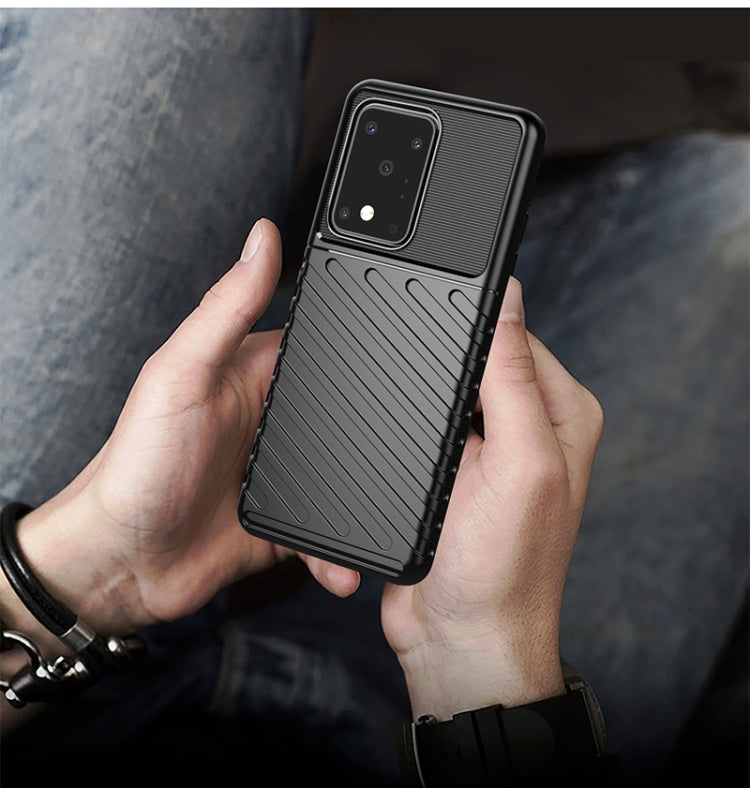 For Galaxy S20 Ultra Thunderbolt Shockproof TPU Soft Case(Black)