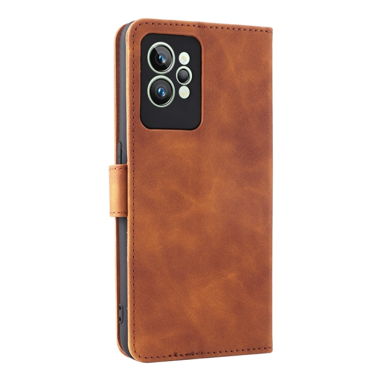 For OPPO Realme GT2 Pro 5G Skin Feel Magnetic Buckle Leather Phone Case