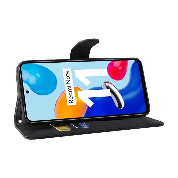 For Xiaomi Redmi Note 11 / Note 11S Global Skin Feel Magnetic Buckle Leather Phone Case