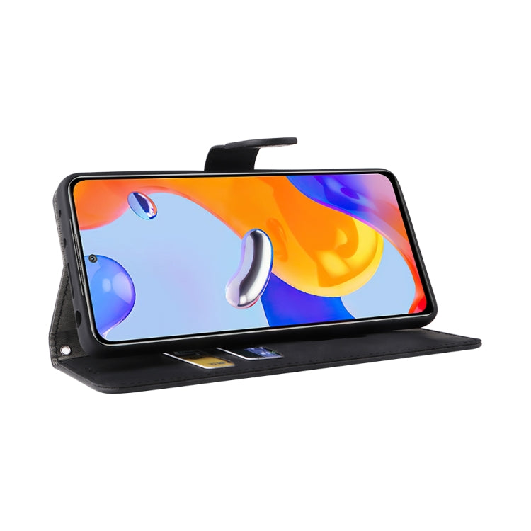 For Xiaomi Redmi Note 11 Pro 5G Foreign Version / Note 11 Pro+ 5G Skin Feel Magnetic Buckle Leather Phone Case