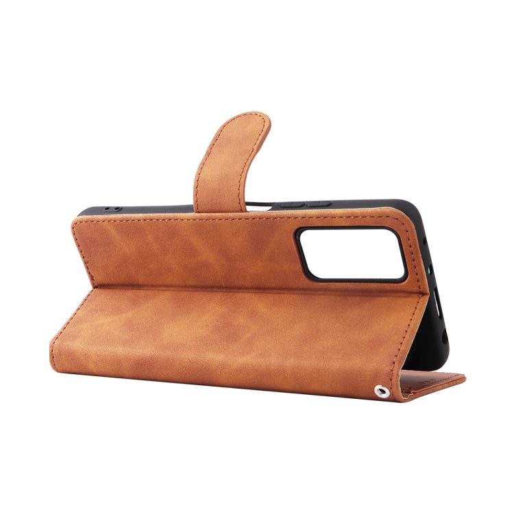 For Xiaomi Redmi Note 11 Pro 5G Foreign Version / Note 11 Pro+ 5G Skin Feel Magnetic Buckle Leather Phone Case
