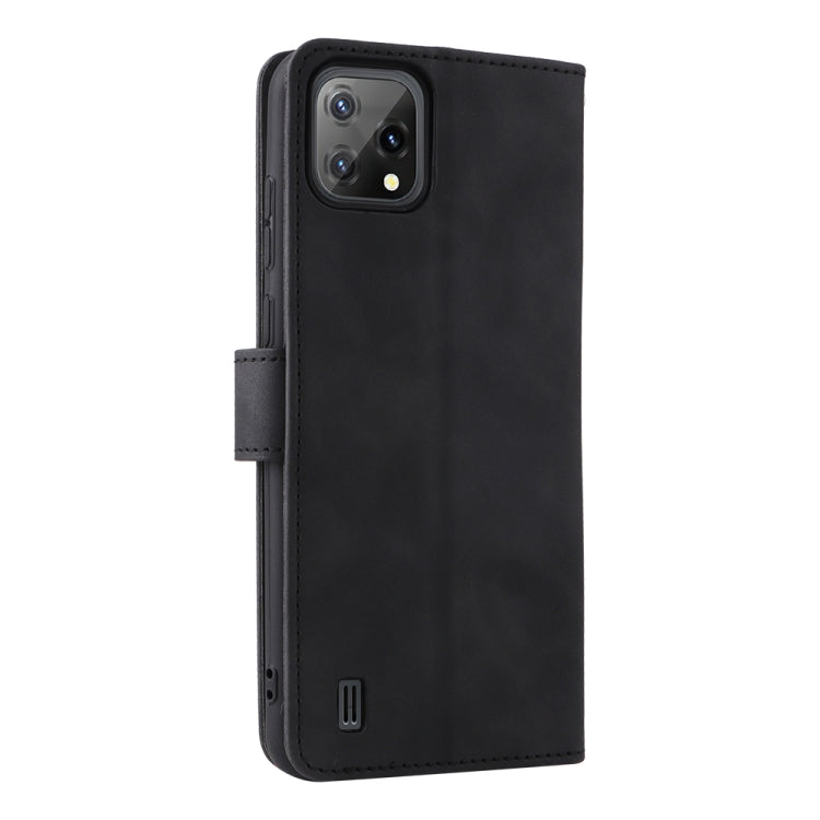For Blackview A55 Skin Feel Magnetic Buckle Leather Phone Case