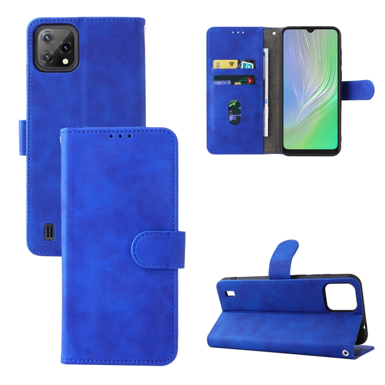 For Blackview A55 Skin Feel Magnetic Buckle Leather Phone Case