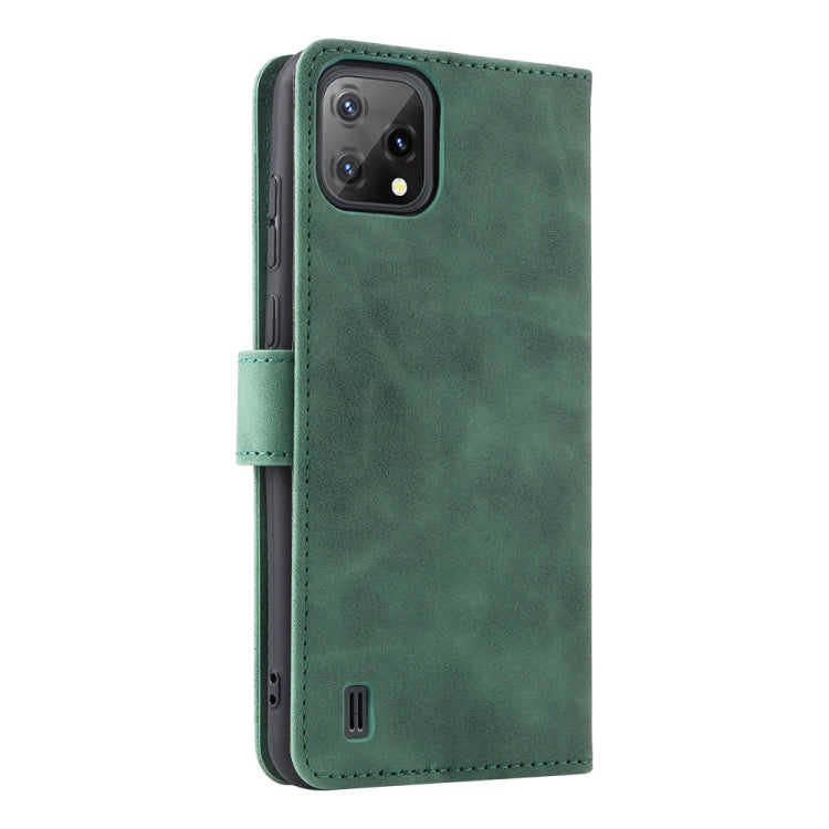 For Blackview A55 Skin Feel Magnetic Buckle Leather Phone Case
