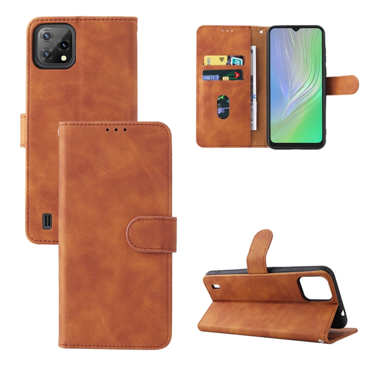 For Blackview A55 Skin Feel Magnetic Buckle Leather Phone Case