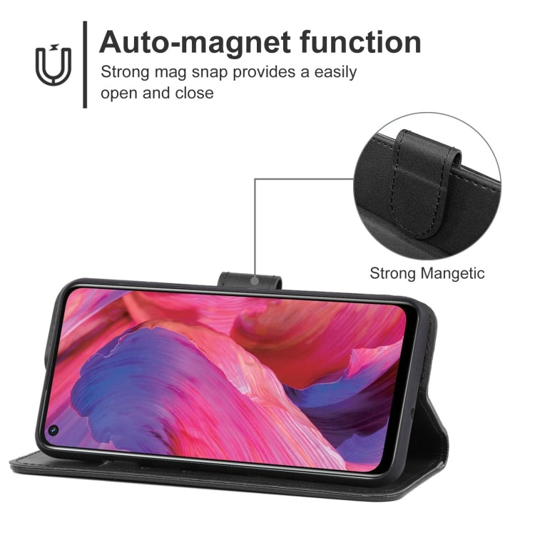 Leather Phone Case For OPPO A74 5G