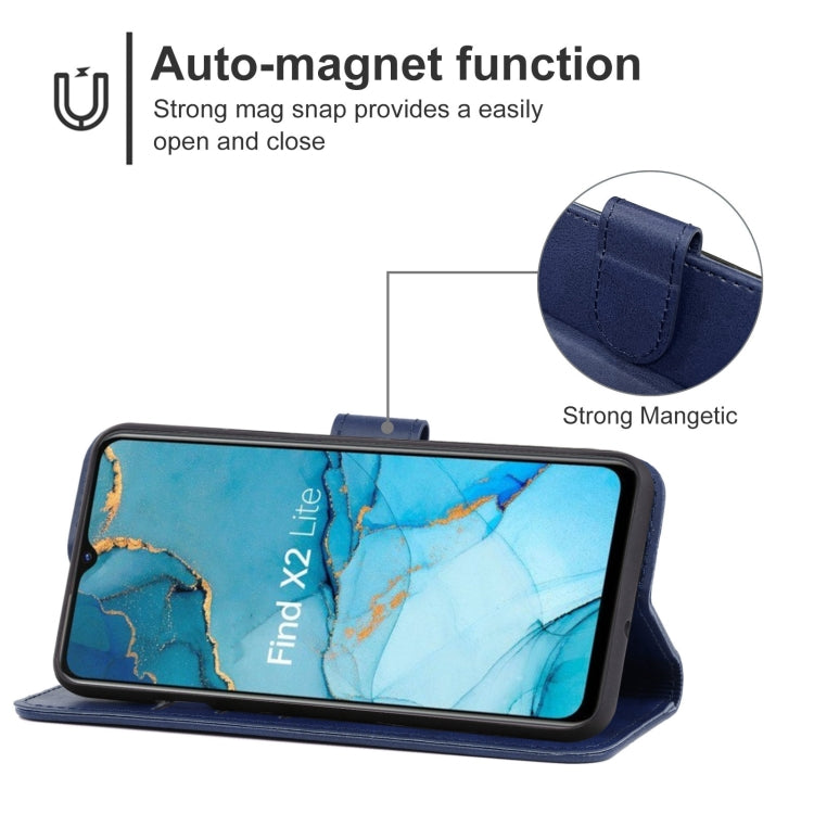 Leather Phone Case For OPPO Find X2 Lite