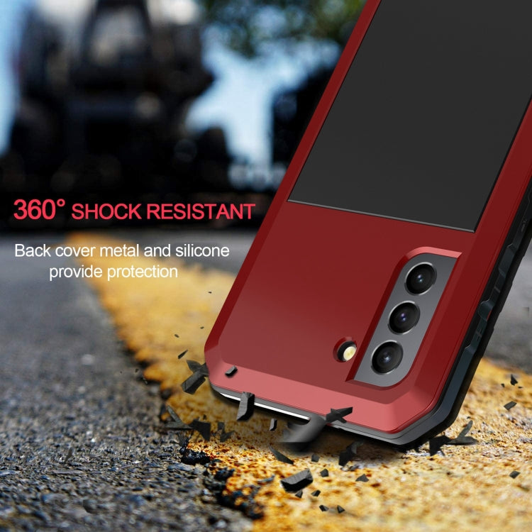 For Samsung Galaxy S22+ 5G Shockproof Life Waterproof Silicone + Zinc Alloy Phone Case