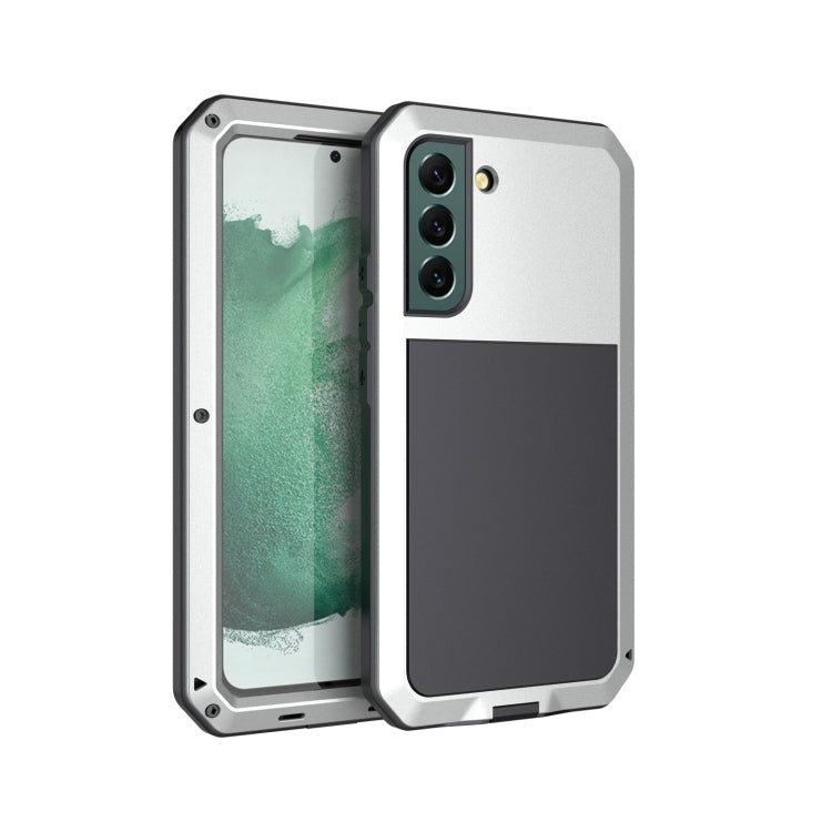 For Samsung Galaxy S22+ 5G Shockproof Life Waterproof Silicone + Zinc Alloy Phone Case