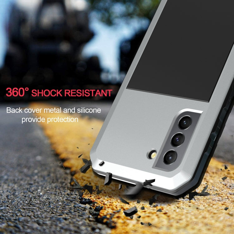 For Samsung Galaxy S22+ 5G Shockproof Life Waterproof Silicone + Zinc Alloy Phone Case