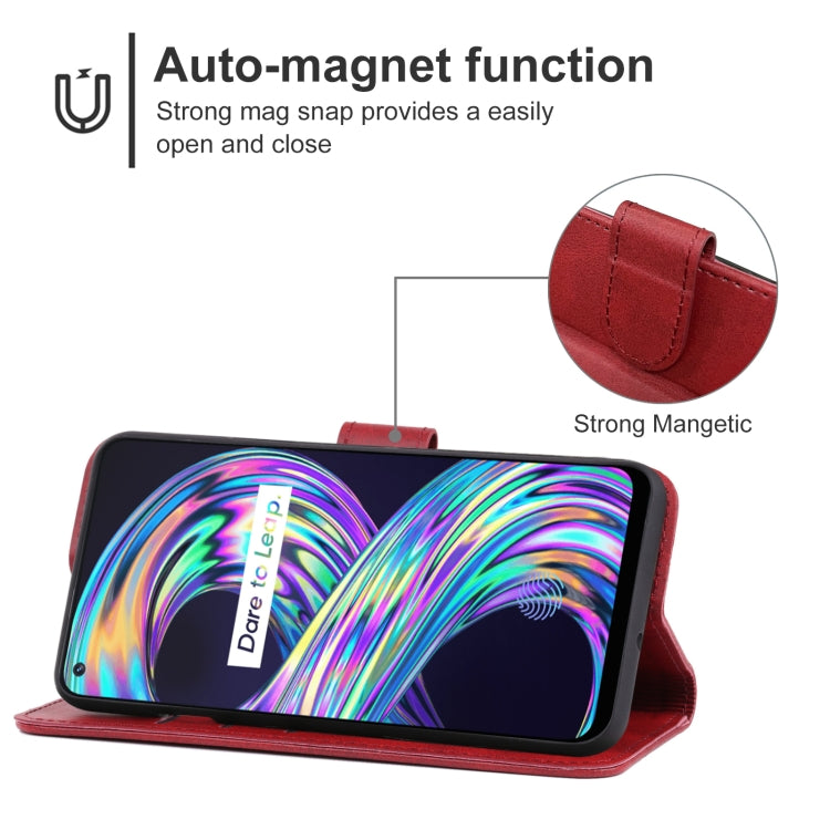 Leather Phone Case For OPPO Realme 8