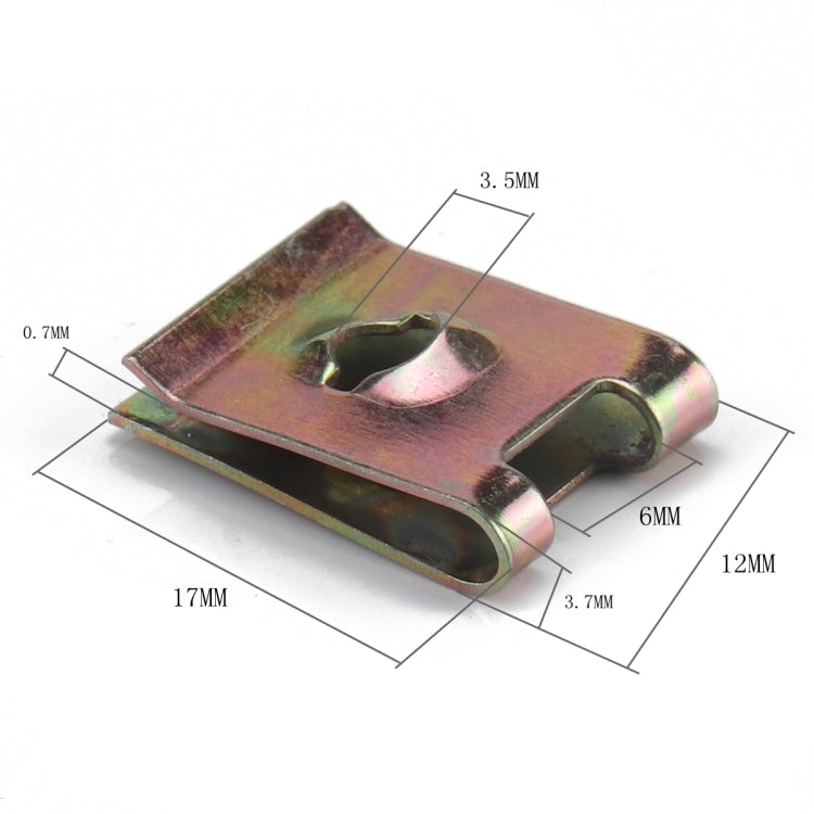 A2751 160 in 1 U-shape Nut Kit Spire Clips No.8 Zinc Speed Fasteners Lug Nuts with Screws