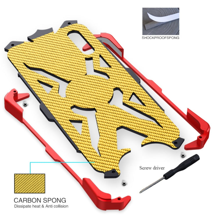 For Vivo iQoo Neo / Z5 / Y7s Thor's second-generation drop protection case(Black Red)