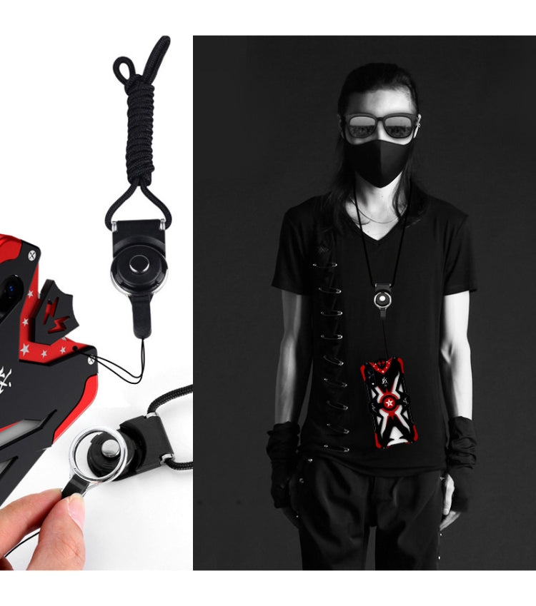 For Vivo iQoo Neo / Z5 / Y7s Thor's second-generation drop protection case(Black Red)