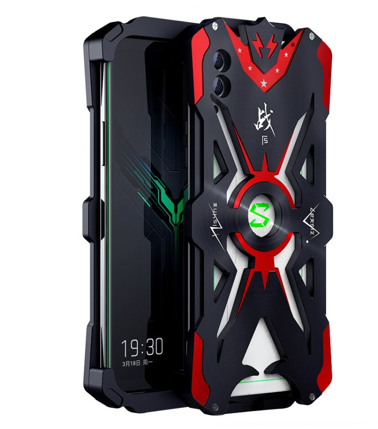 For Xiaomi Black Shark 2 Hammer II Shockproof Metal Protective Case(Black Red)