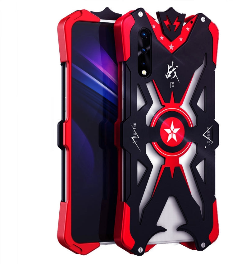 For Huawei Honor 9x / 9x Pro Hammer II Shockproof Metal Protective Case(Black Red)