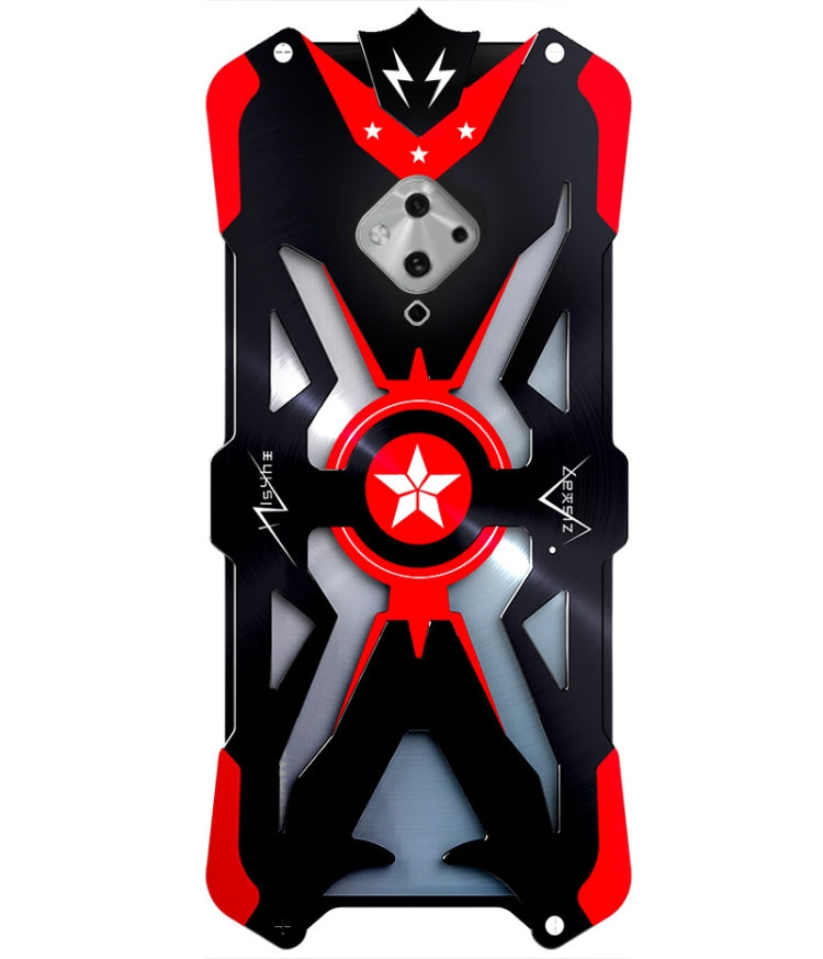 For Vivo S5 Hammer II Shockproof Metal Protective Case(Black Red)