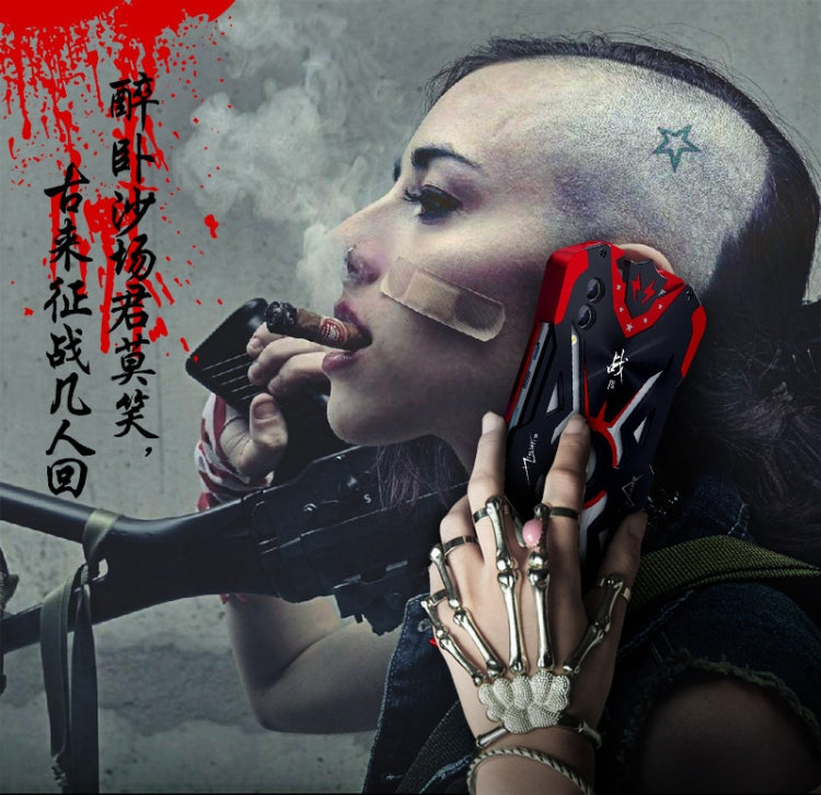 For Xiaomi Black Shark 2 / Black Shark 2 Pro Hammer II Shockproof Metal Protective Case(Black Red)