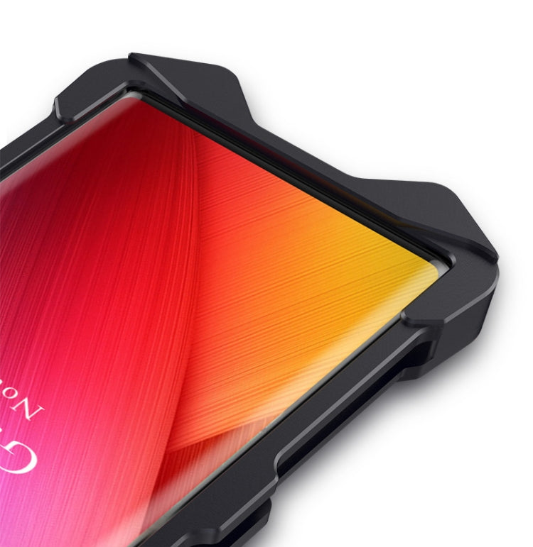 For Galaxy Note 10 Hammer II Shockproof Metal Protective Case(Black Red)